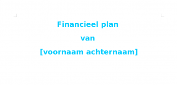 Financieel plan
